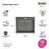 Кухонная мойка Iddis Haze 59 HAZ59GMi77 Графит матовый