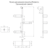Стеклянная полка Veconi Moderno MD-B-C9 цвет Черный матовый