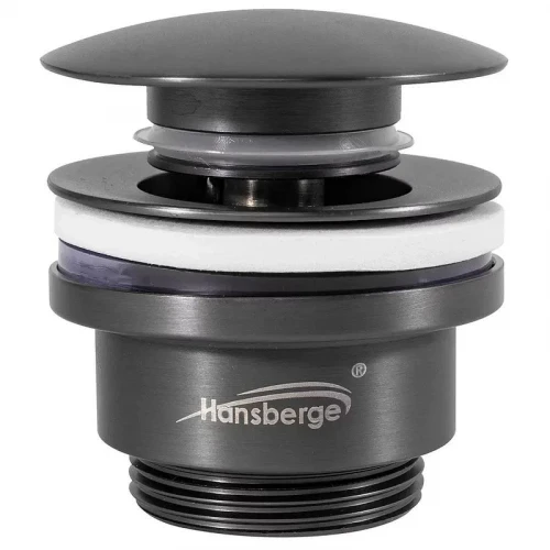 Донный клапан Hansberge H107BG click-clack цвет Графит