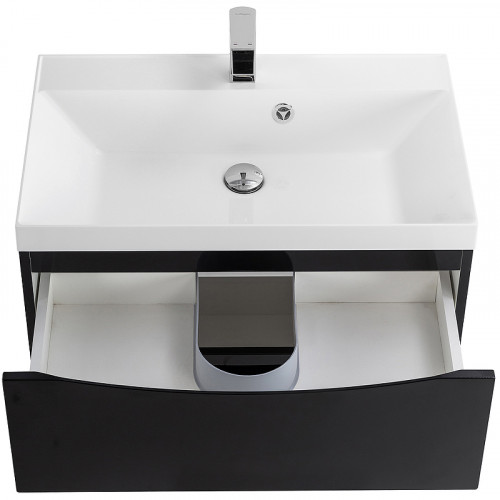 Тумба под раковину BelBagno Marino 70 MARINO-700-2C-SO-NL-P подвесная Nero Lucido МДФ / ЛДСП
