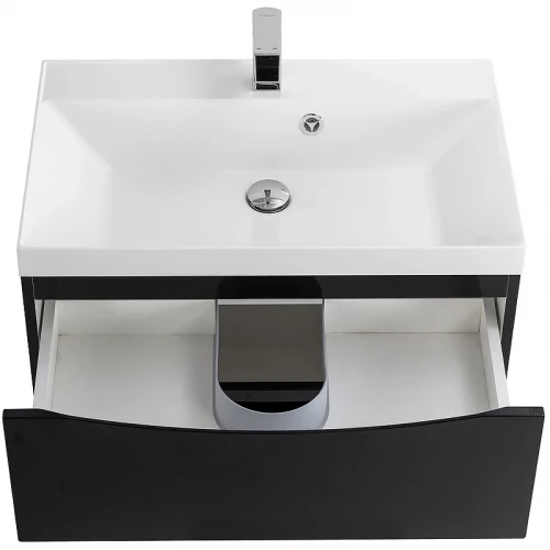 Тумба под раковину BelBagno Marino 70 MARINO-700-2C-SO-NL-P подвесная Nero Lucido МДФ / ЛДСП