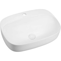 Раковина Vincea 59 VBS-306 Белая фарфор накладная