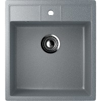 Кухонная мойка Ulgran Classic U-406-309 Темно-серая искусственный камень (литьевой мрамор) встраиваемый