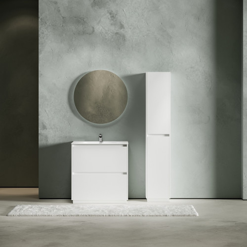 Тумба под раковину Sancos Libra Floor 80 LB80FW Белый глянец МДФ / ЛДСП