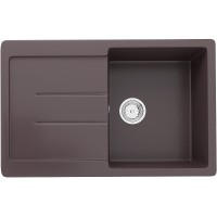 Кухонная мойка Ulgran Classic U-507-345 Шоколад искусственный камень (литьевой мрамор) встраиваемый