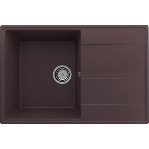 Кухонная мойка Ulgran Quartz Prima 750-06 Трюфель искусственный камень (литьевой мрамор) встраиваемый