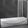 Шторка на ванну Cezares Relax 80 R RELAX-V-2-80/140-P-Bi-R профиль Серый стекло рифленое