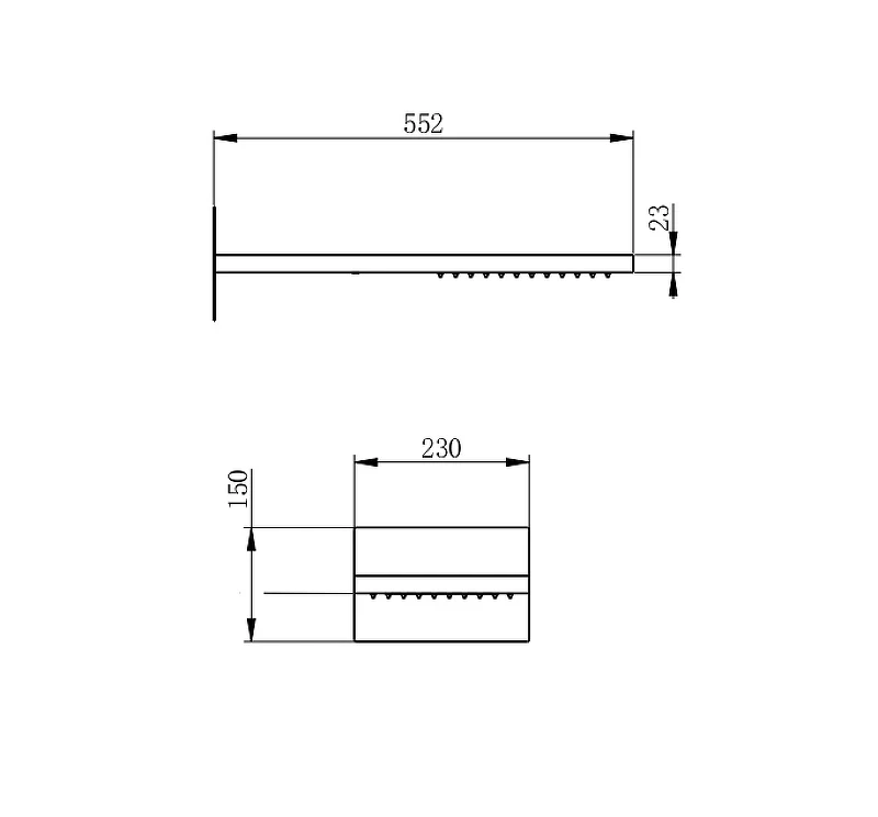 Верхний душ Wonzon & Woghand WW-HS101-MW цвет Белый матовый