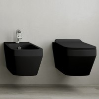 Унитаз Simas Baden Baden BB18neromatt подвесной Черный матовый без сиденья фаянс подвесной