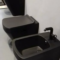 Унитаз Simas Baden Baden BB18neromatt подвесной Черный матовый без сиденья фаянс подвесной