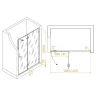 Душевая дверь RGW Stilvoll SV-004-B 140 353200414-14 профиль Черный стекло прозрачное