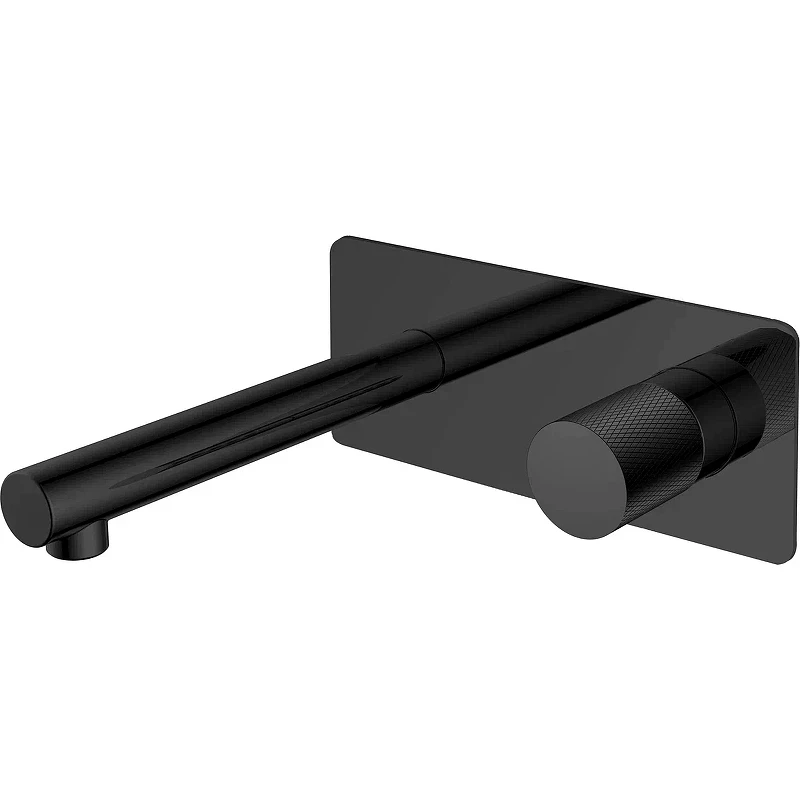 Смеситель для раковины Boheme Stick 125-BB.2 Черный матовый латунь встраиваемый