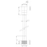 Душевой шланг Bossini Cromolux New A00258B.073 Черный матовый