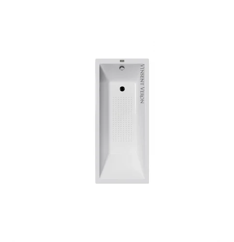 Чугунная ванна Vinsent Veron Square 170x70 VSQ1407045-AS цвет Белый с антискользящим покрытием