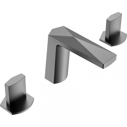 Смеситель для раковины Boheme Venturo 150-GM-ICE Оружейная сталь латунь