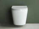 Комплект унитаза DIWO Ceramicanova Highlight Rimless CN1804 с сиденьем с инсталляцией DIWO 4501 с клавишей смыва цвет Глянцевый белый