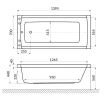 Акриловая ванна Excellent Aquaria 140x70 WAEX.AQU14.SOFT.GL с гидромассажем