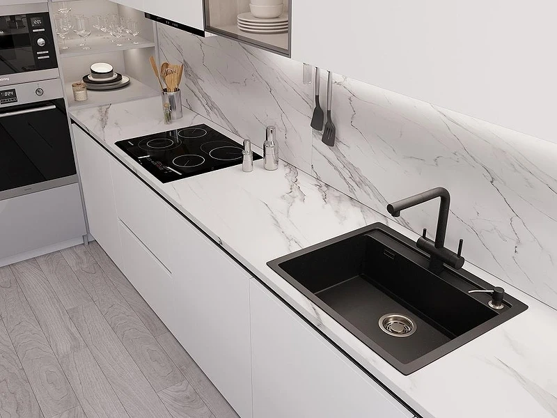 Кухонная мойка Emar Quartz 64 EMQ-1640.Q цвет Морион