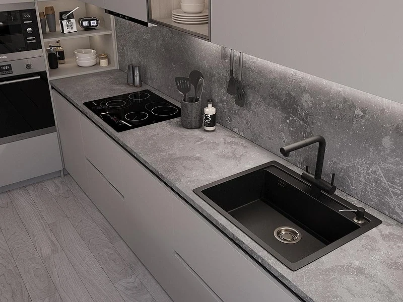 Кухонная мойка Emar Quartz 64 EMQ-1640.Q цвет Морион
