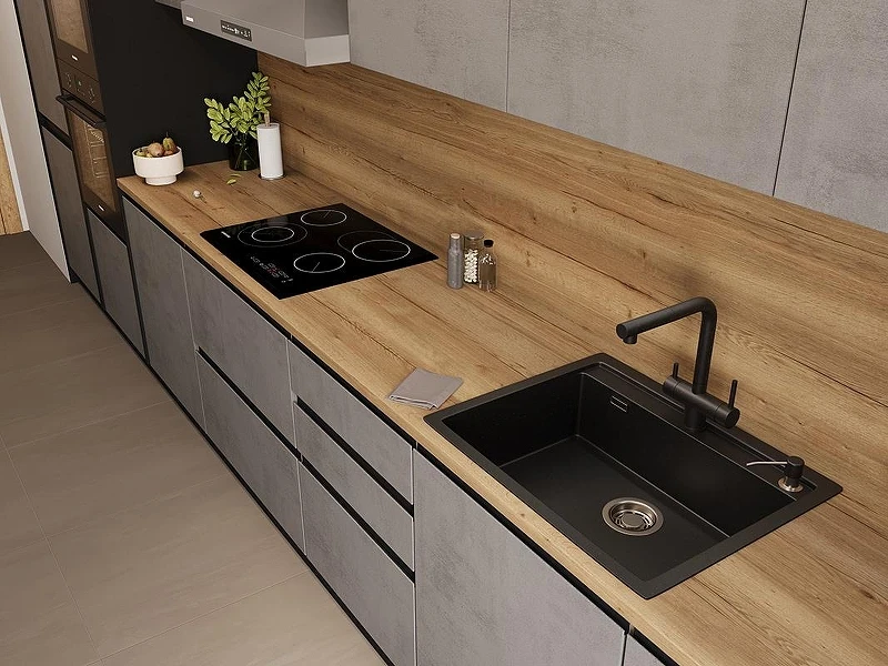 Кухонная мойка Emar Quartz 64 EMQ-1640.Q цвет Морион
