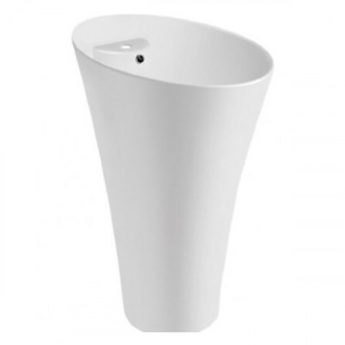 Раковина CeramaLux 45 WK8100-1 Белая фаянс напольный