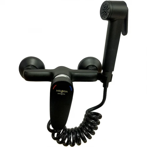 Гигиенический душ со смесителем Melodia della vita Moderno MDV35151bk Черный