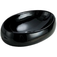 Раковина CeramaLux 48 78455 Черная фаянс накладная