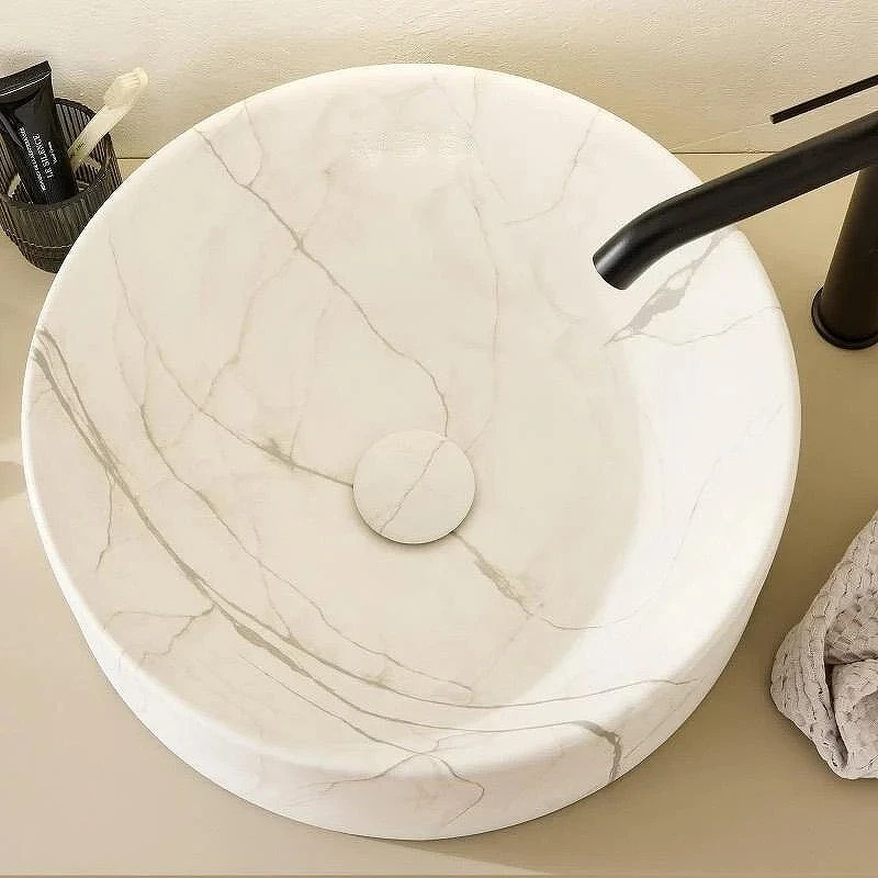 Раковина накладная Jacob Delafon Vox 42 E14800-HYC цвет White marble