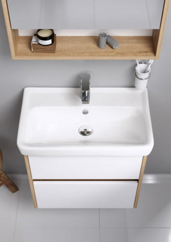 Тумба под раковину Aqwella Сити 50 CI0105DK Дуб канадский МДФ / ЛДСП