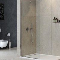 Душевая перегородка Cezares Liberta 85 LIBERTA-L-1-TB-85-C-Cr профиль Хром стекло прозрачное