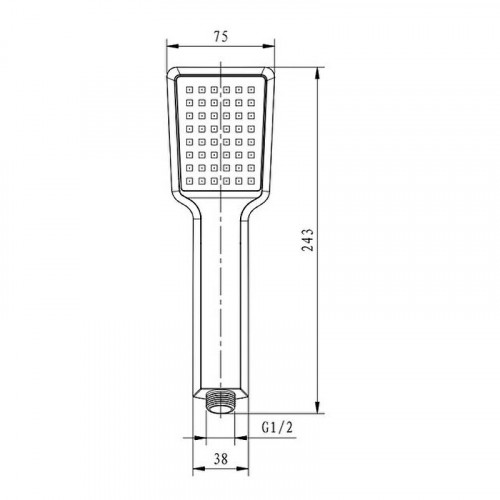 Ручной душ Caprigo Diamante 50-160-oro Золото