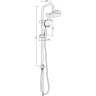 Душевая система Orange O-Shower OW04 Хром нержавеющая сталь на стену