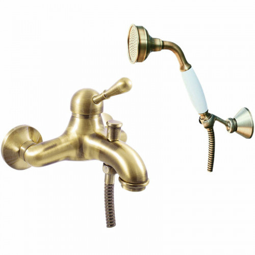 Смеситель для ванны Rav Slezak Labe L054.5/2SM Бронза латунь на стену
