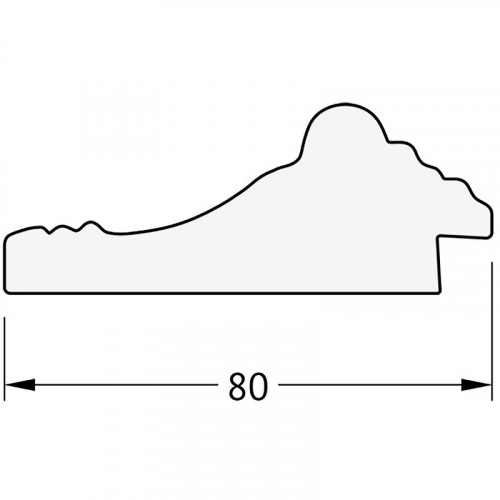 Зеркало Evoform Exclusive-G 85х85 BY 4310 с гравировкой в багетной раме - Сусальное золото 80 мм стекло