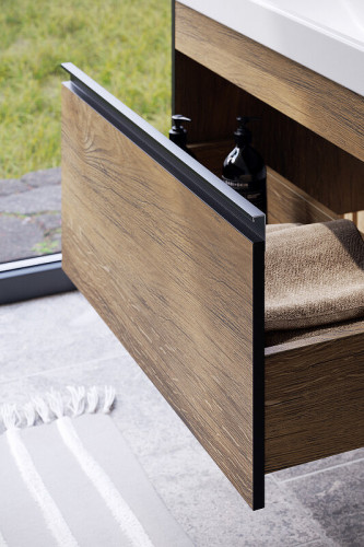 Тумба под раковину Aqwella Urban 100 URB0110DB подвесная Дуб балтийский МДФ / ЛДСП