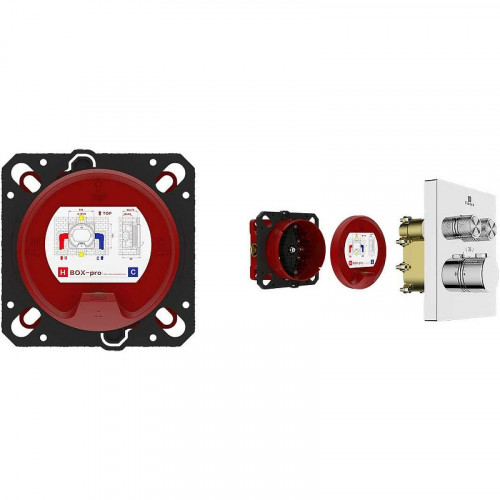Смеситель для душа Vincea VSCV-321T-MCH с термостатом Хром латунь встраиваемый