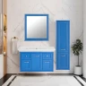Зеркало ASB-Woodline Толедо 105 11196 Smalt (синий) массив дерева