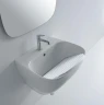 Раковина Globo Genesis 62 GE061.BI*1 Белая фарфор подвесная, накладная
