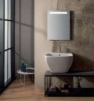 Раковина Globo Genesis 62 GE061.BI*1 Белая фарфор подвесная, накладная