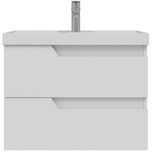 Тумба под раковину СанТа Антарес 70 700518 подвесная Белый глянец