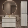 Тумба с раковиной Vincea Велле (Welle) 80 VMC-2WL800MW+80 VCB-4H800J подвесная цвет M.White Soft-touch