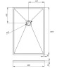 Душевой поддон из искусственного камня Veconi Tezeo 100x80 TZW21-108-R1 Белый