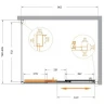 Душевой уголок Cezares Molveno 100x80 MOLVENO-AHF-31-100/80-C-CR-IV профиль Хром стекло прозрачное