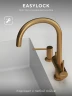 Смеситель для кухни Abelsberg Aera AWF70029BG цвет Королевское золото