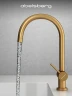 Смеситель для кухни Abelsberg Aera AWF70029BG цвет Королевское золото