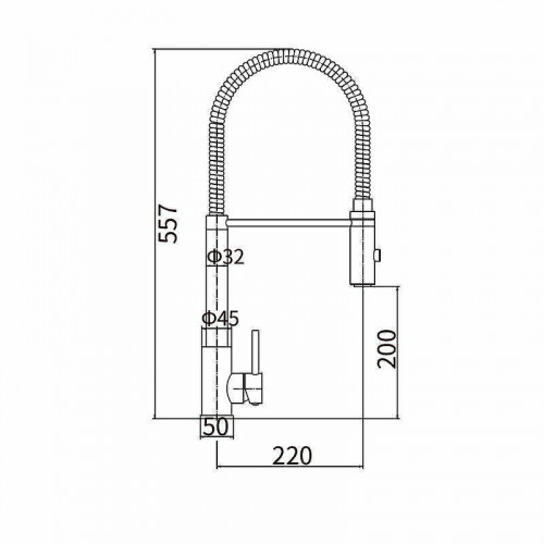Смеситель для кухни Fashun A54111-8 цвет Сатин Белый