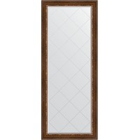 Зеркало Evoform Exclusive-G Floor 201х81 BY 6319 с гравировкой в багетной раме - Римская бронза 88 мм стекло