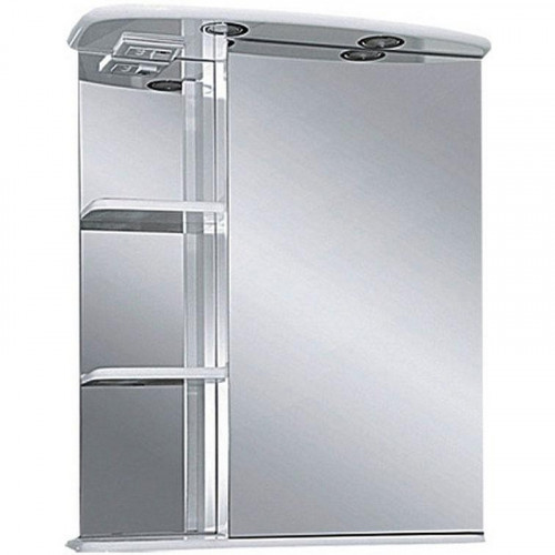 Зеркальный шкаф Misty Магнолия 60 R Э-Маг04060-01СвП с подсветкой Белое