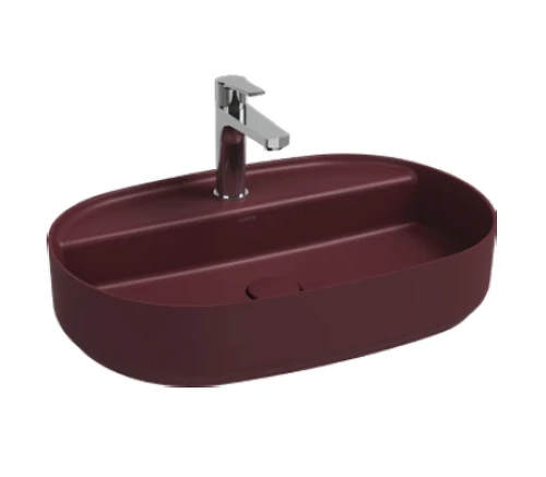 Раковина накладная Isvea Infinity 60 10NF65060-2R цвет Бордовый матовый