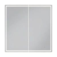 Зеркальный шкаф Vigo Geometry Comfort 80 221 с подсветкой цвет Белый